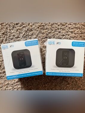 NEW -SET OF 2 Blink XT2 Wi-Fi 1080p Add-on Indoor/Outdoor Security Camera